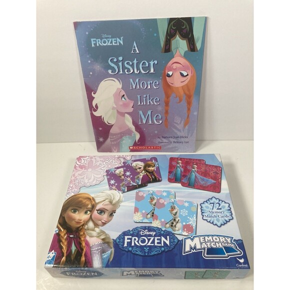 Disney Frozen Match Game AND “A Sister More Like Me” Book - For Kids and Family - Picture 1 of 4